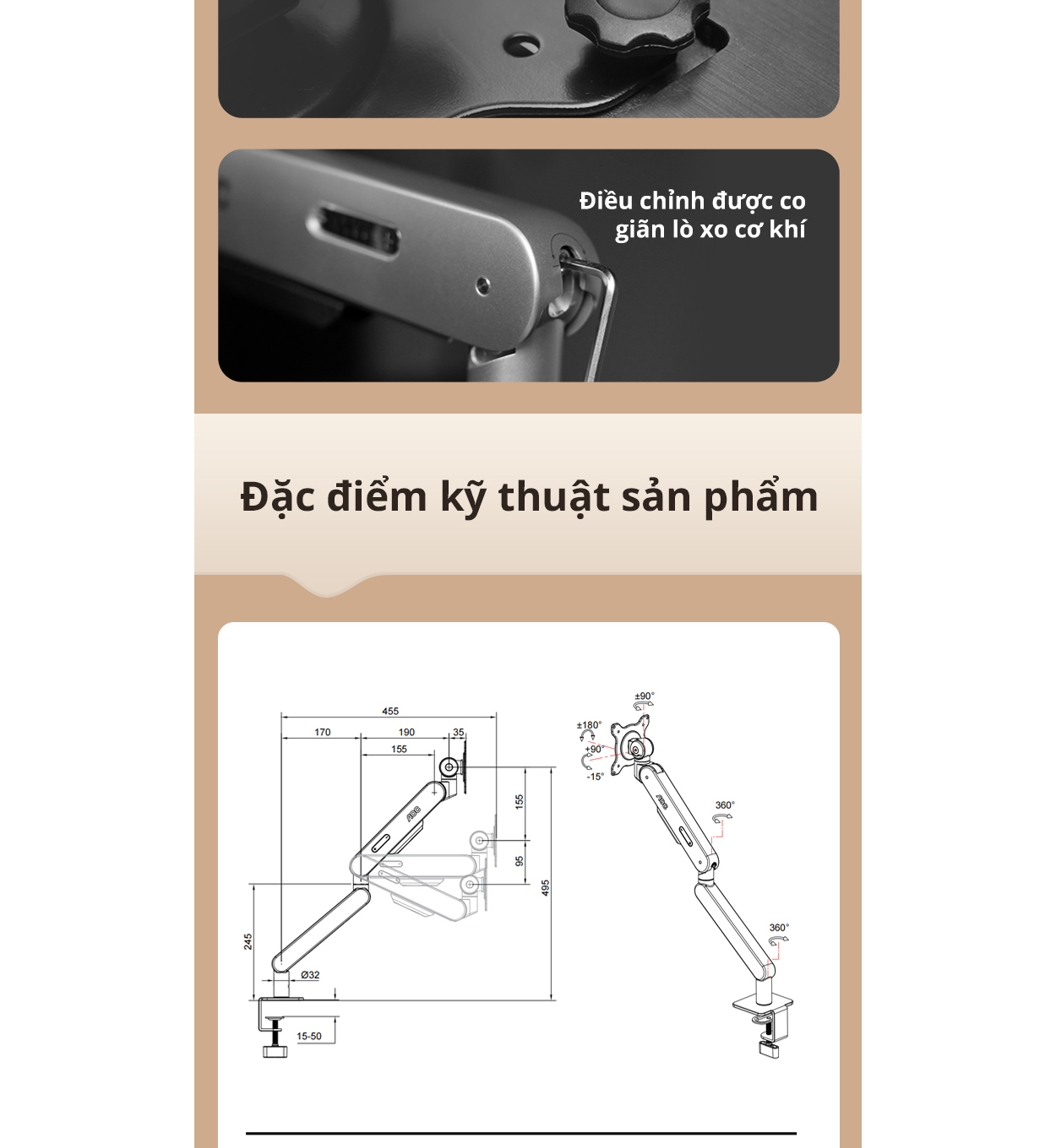 Giá đỡ màn hình AOC AM400 H8