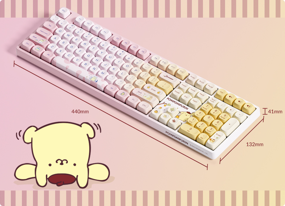 Bàn phím cơ Akko 5108B Plus Pompompurin H5