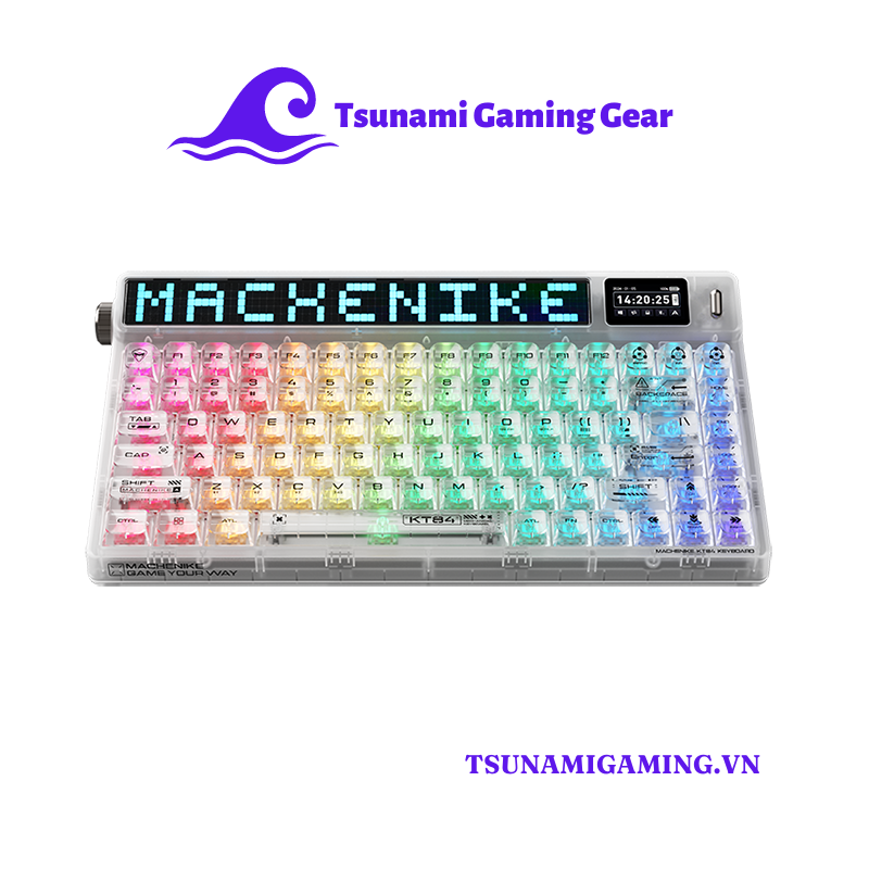 Bàn phím cơ Machenike KT84 Pro White H2