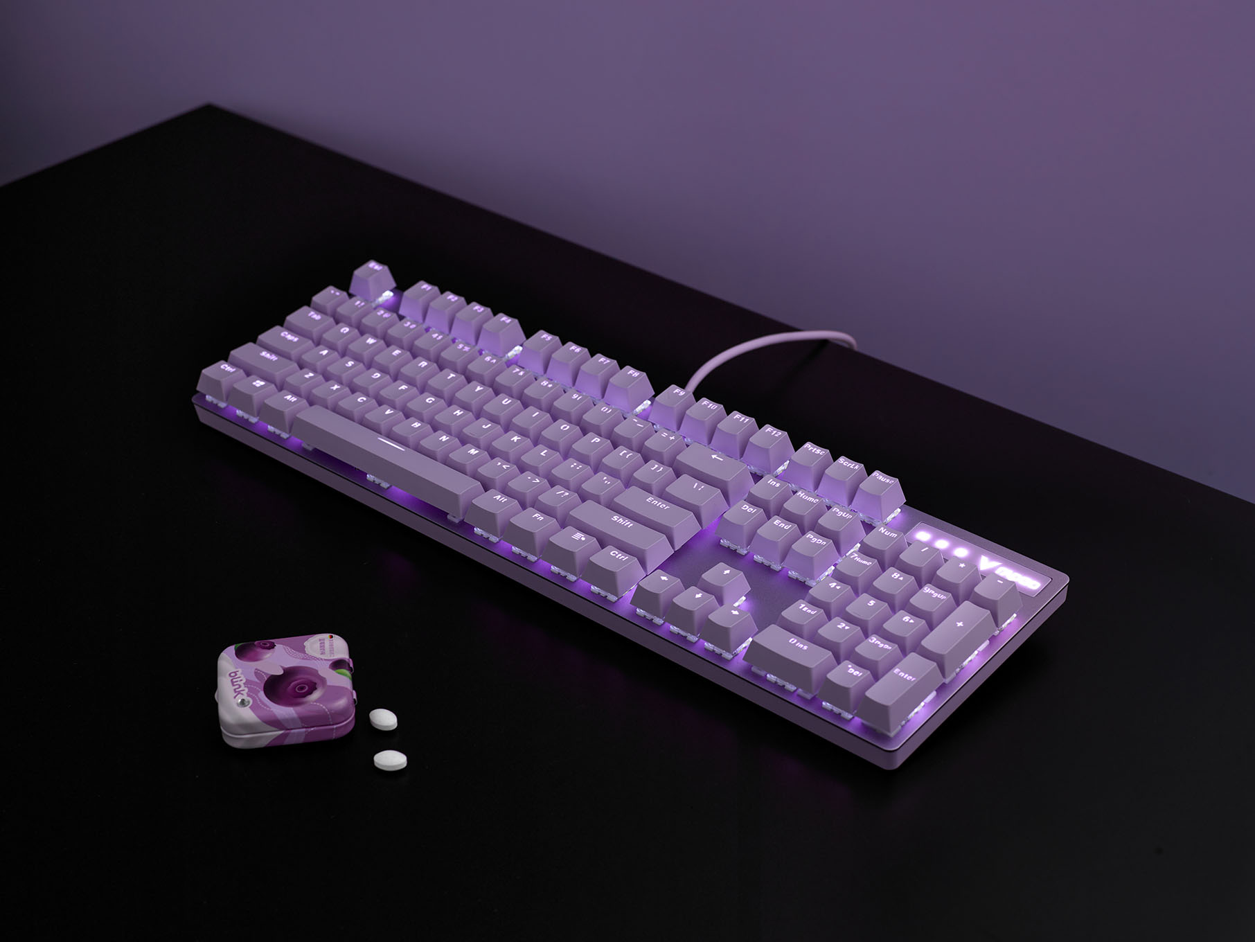 Bàn phím cơ Rapoo V500 Pro Purple H7