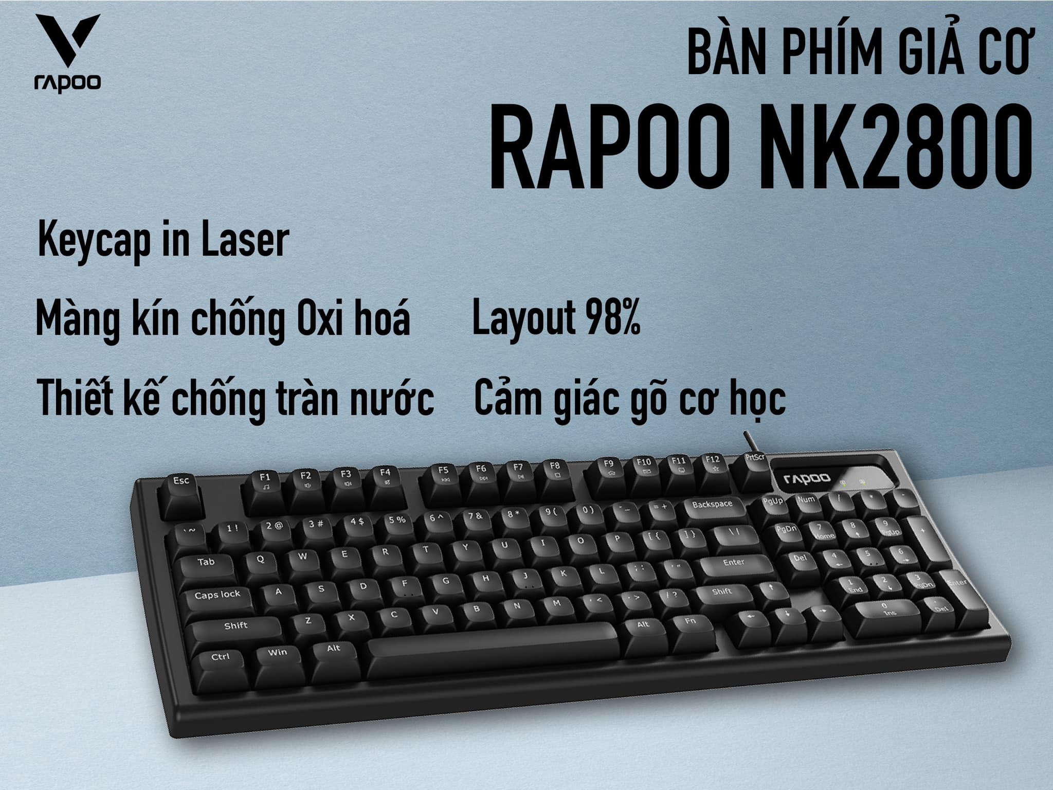 Bàn phím Rapoo NK2800 H5