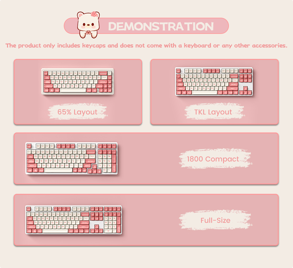 Keycap Akko Sakura Bear H8