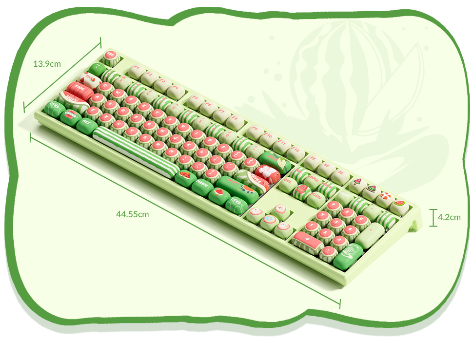 Bàn phím cơ MonsGeek MG108B Watermelon H9