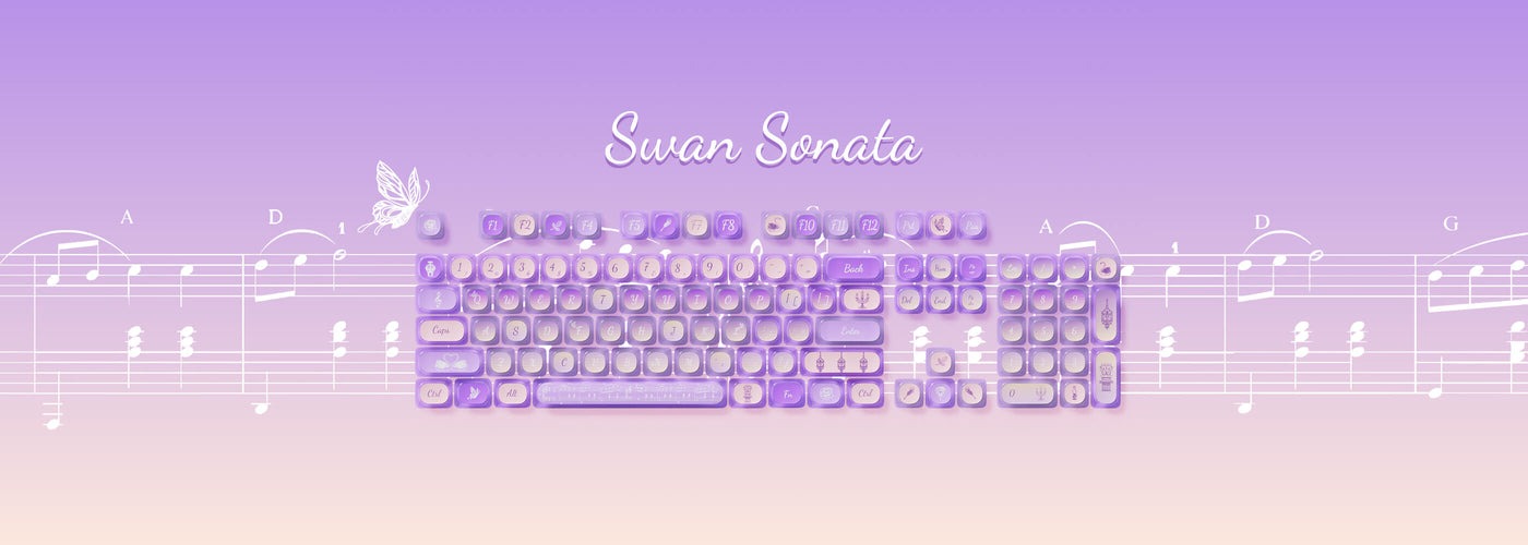 Keycap Akko Swan Sonata H4