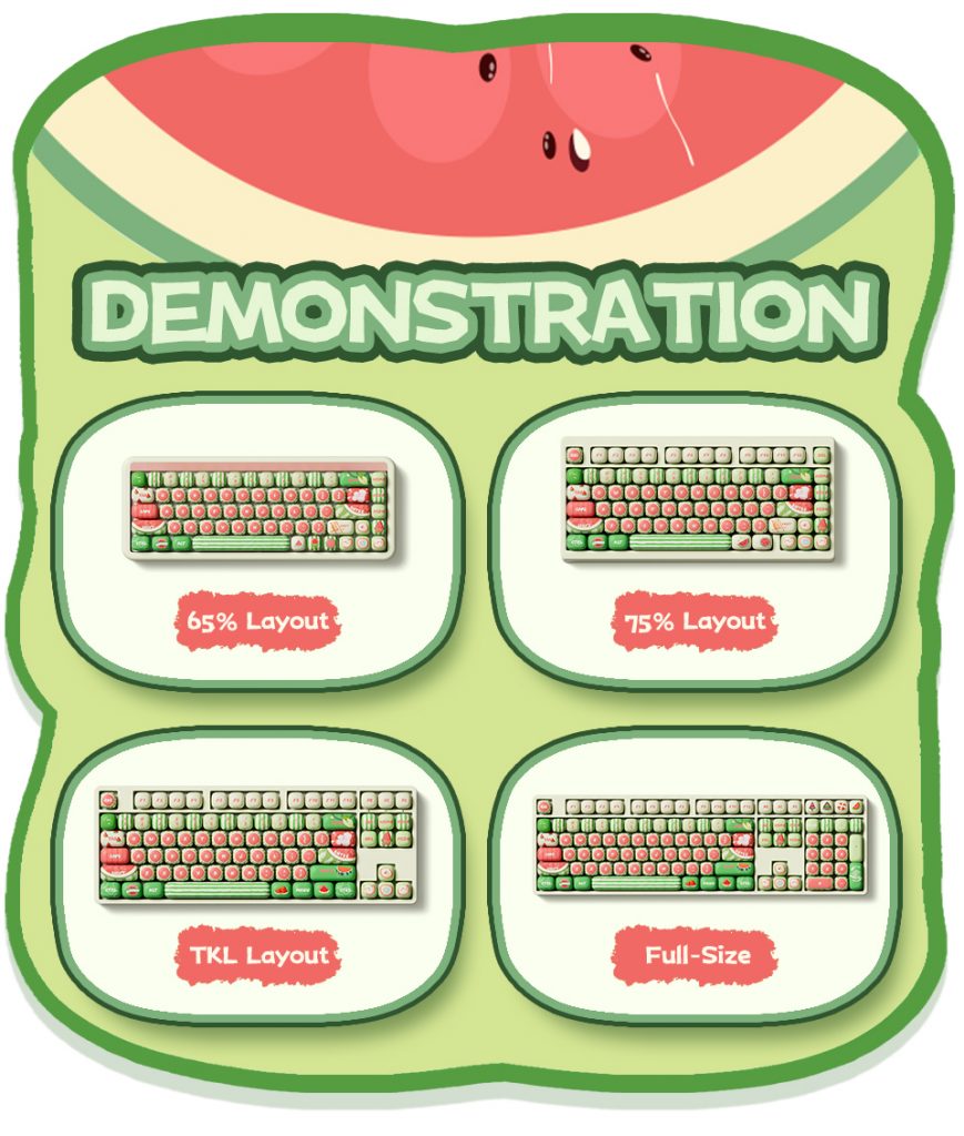 Keycap Akko Watermelon H8