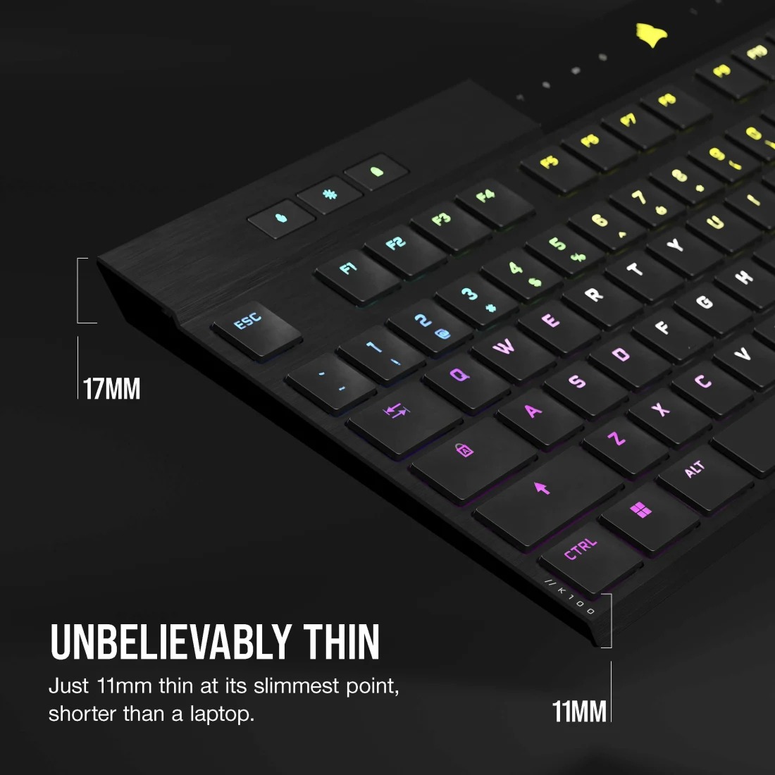 Bàn phím cơ Corsair K100 Air RGB H5