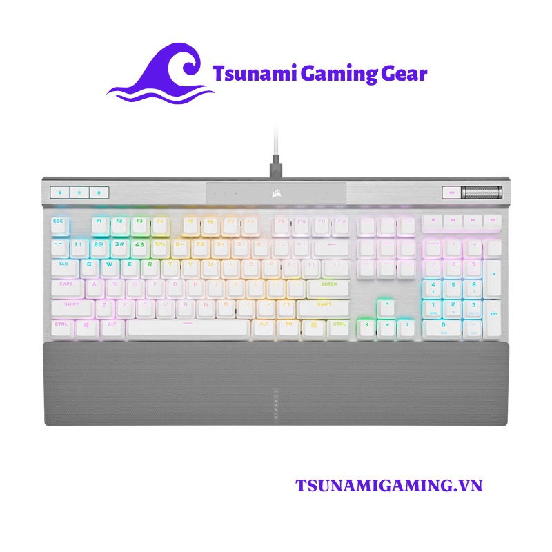 Bàn phím cơ Corsair K70 Pro RGB OPX White H1