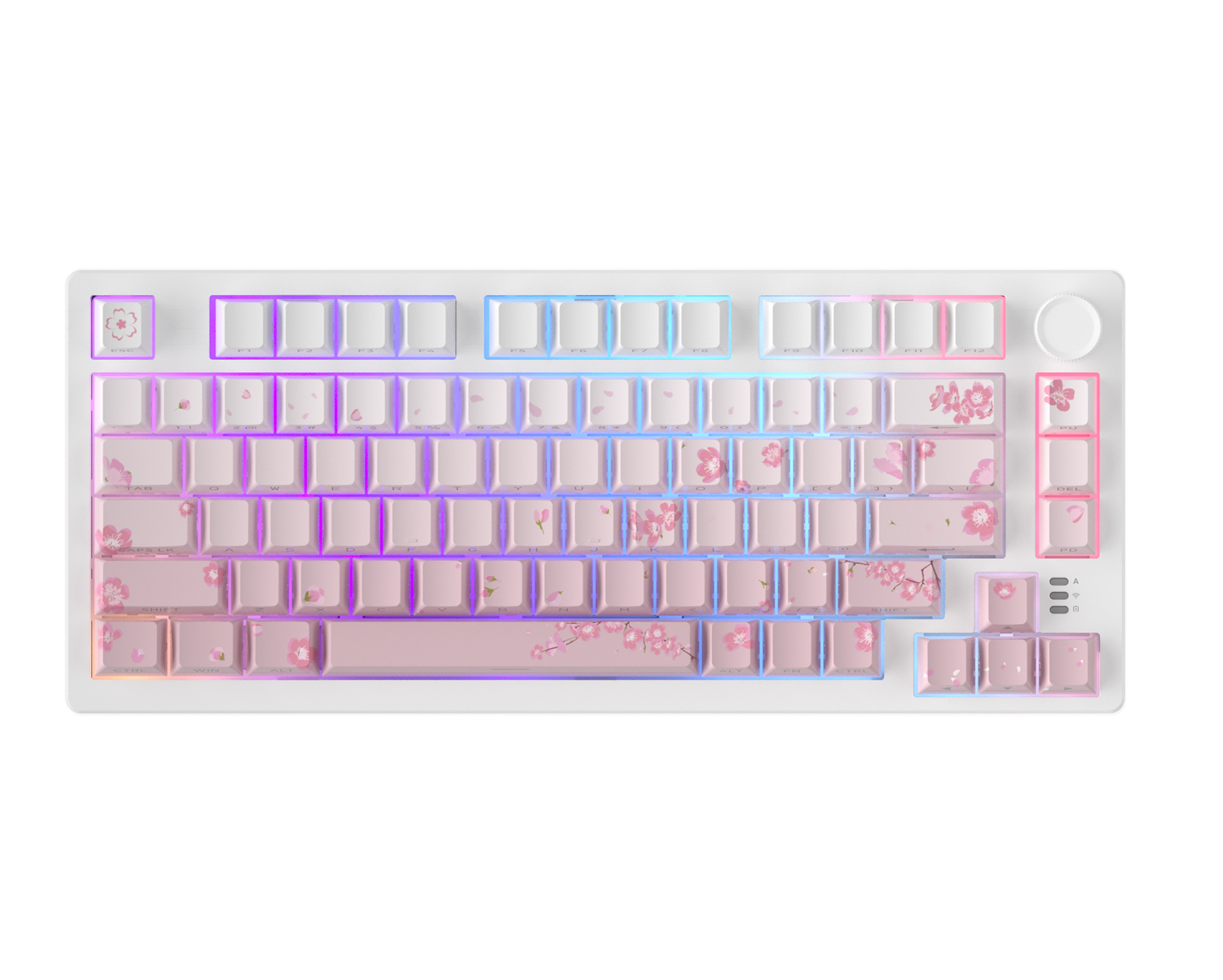 Bàn phím cơ DareU EK75 Pro Sakura Pink H7