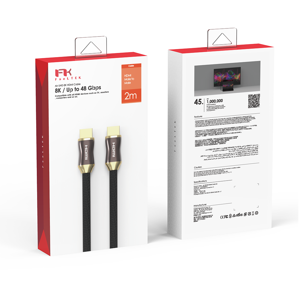 Cáp HDMI FeelTEK Air UHD 8K 2m Ava