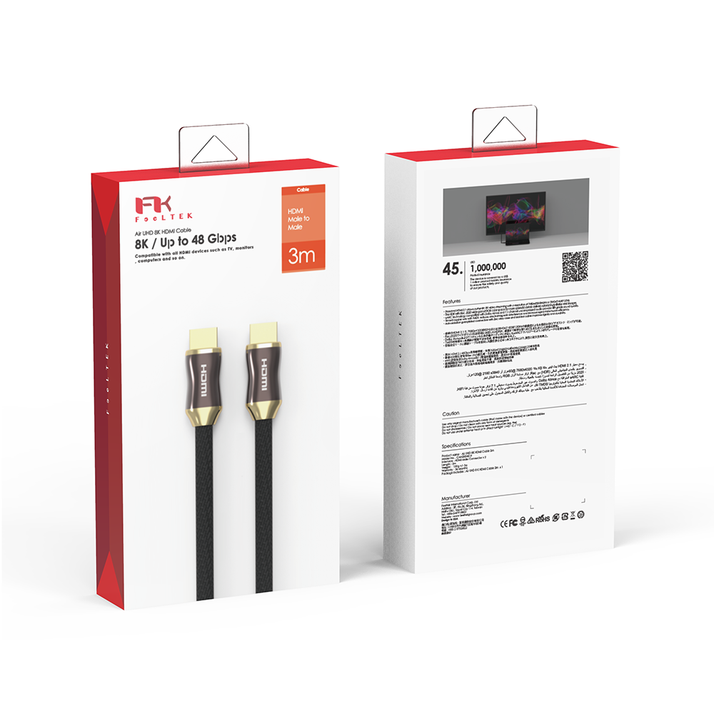 Cáp HDMI FeelTEK Air UHD 8K 3m Ava