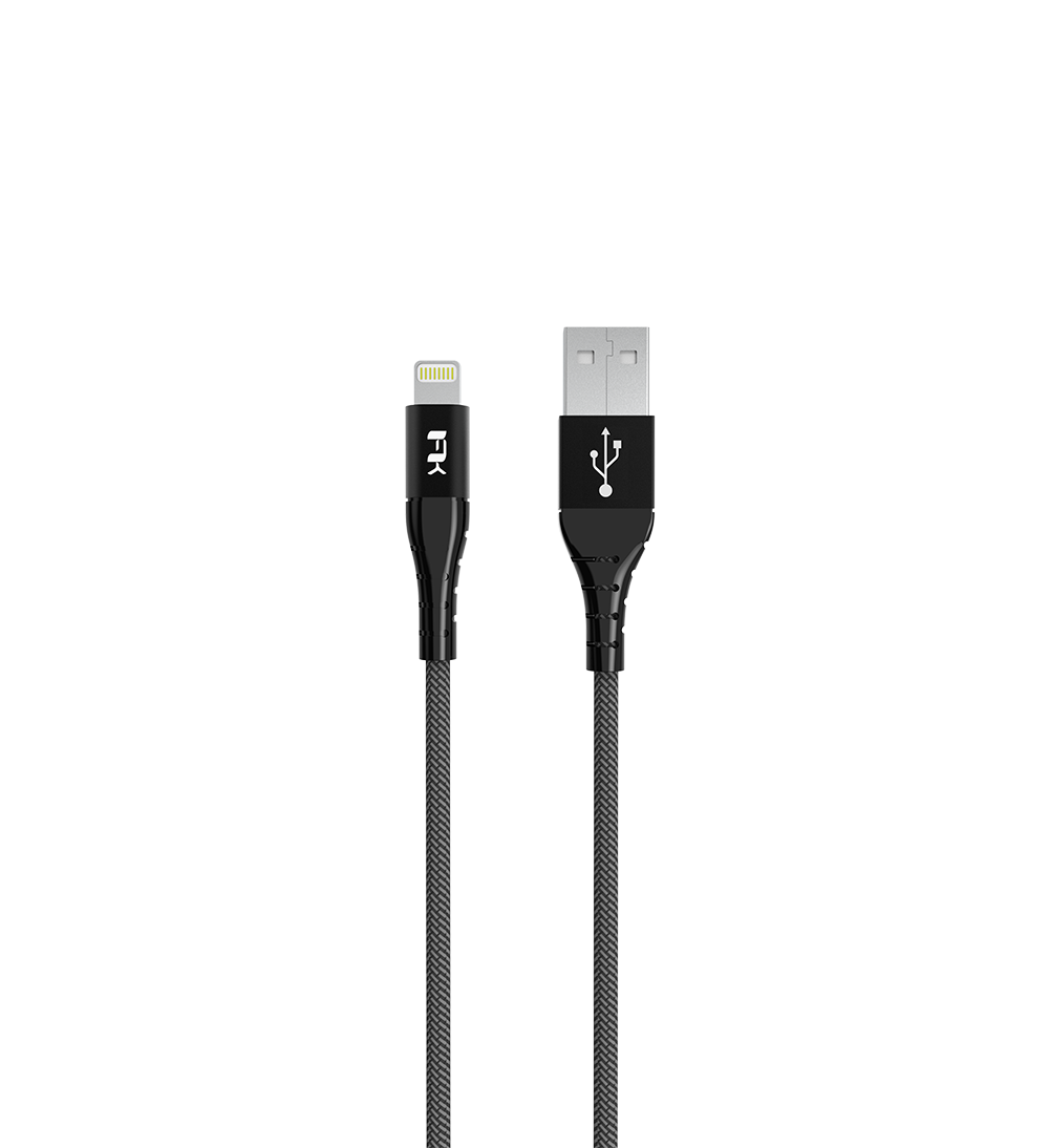 Cáp sạc FeelTEK Air USB A to Lightning Black 180 cm H4