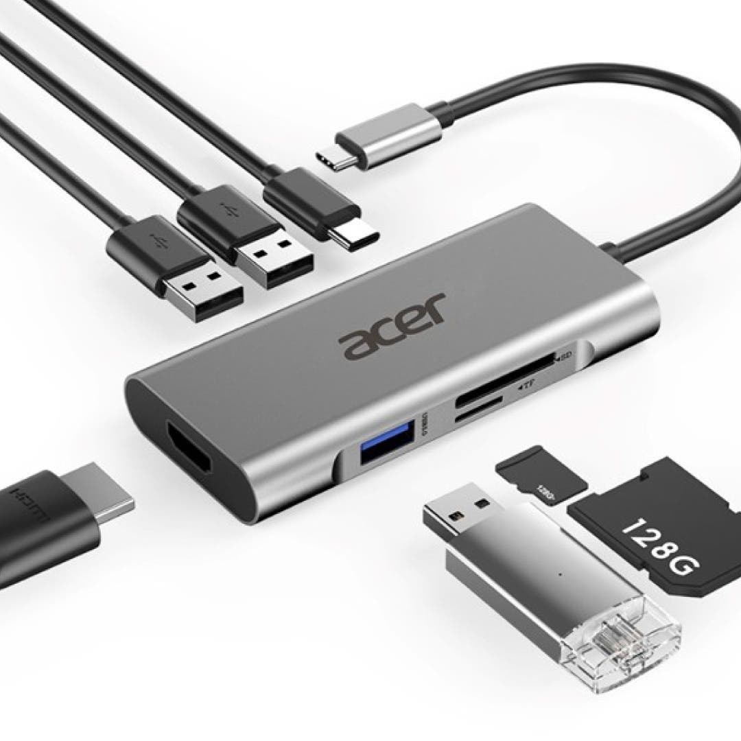 Hub chuyển đổi USB-C Acer Mini Dock 7 in 1 H6