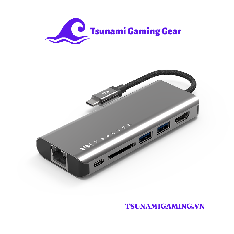 Hub chuyển đổi USB-C FeelTEK 6 in 1 H1