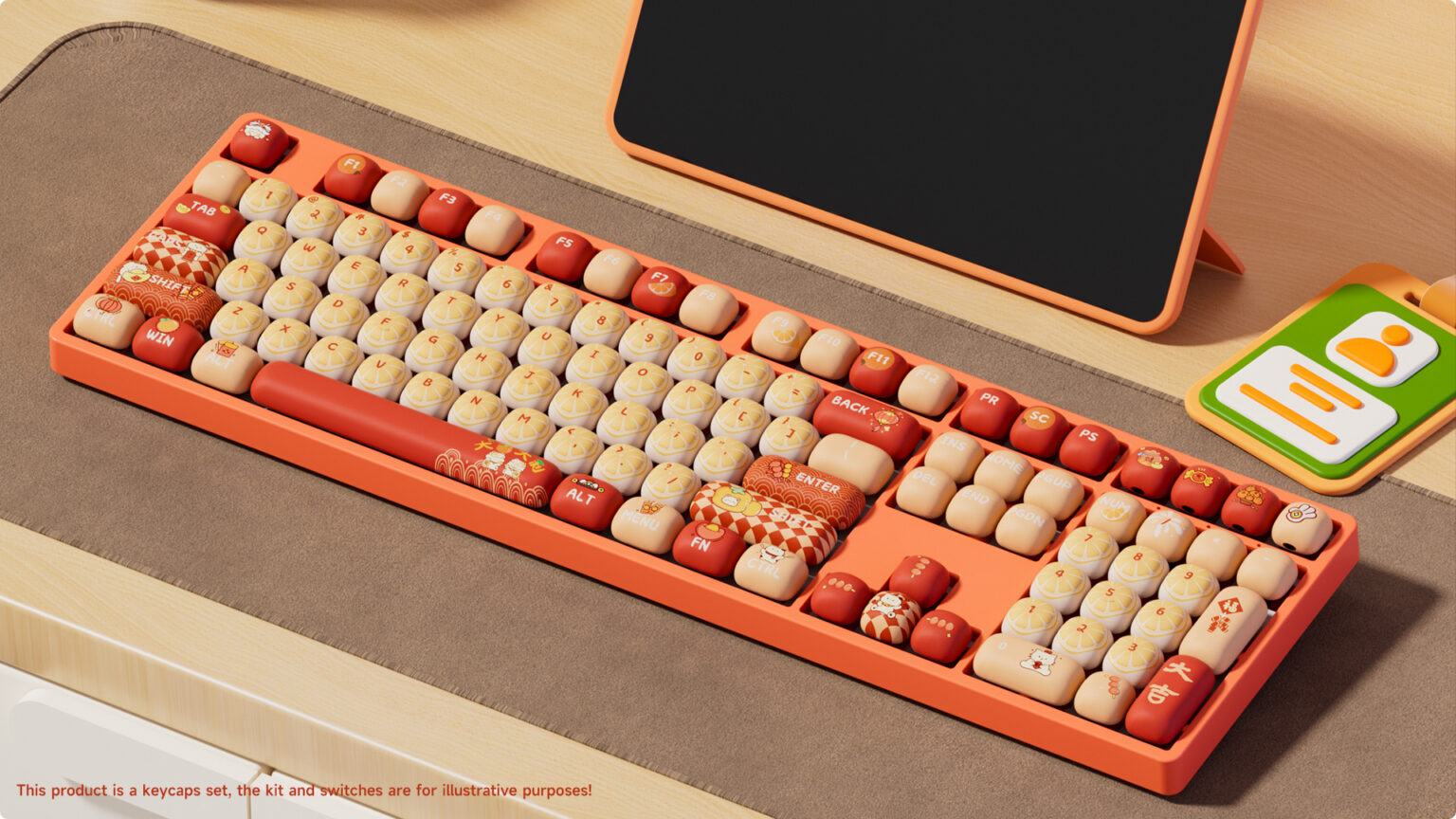 Keycap Akko Lucky Tangerine H5