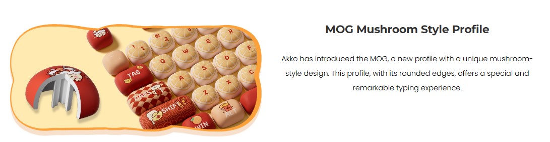 Keycap Akko Lucky Tangerine H7