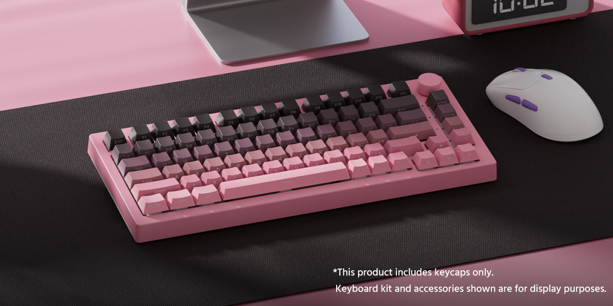 Keycap Veekos Black Pink Gradient H5