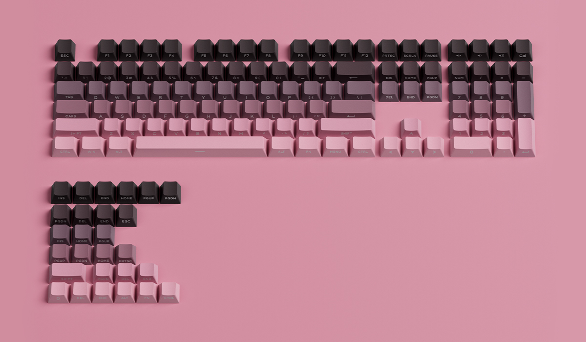 Keycap Veekos Black Pink Gradient H9