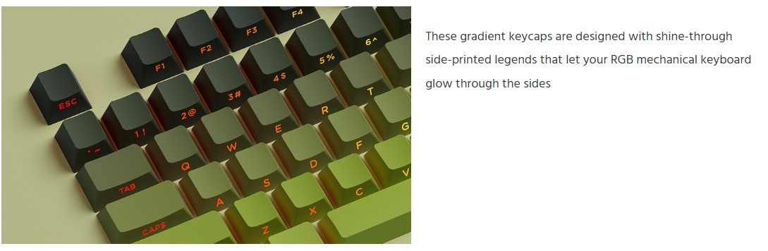 Keycap Veekos Forest Gradient H6