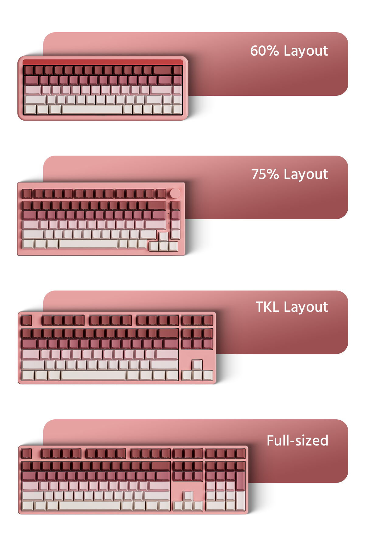 Keycap Veekos Rose Latte Gradient H10