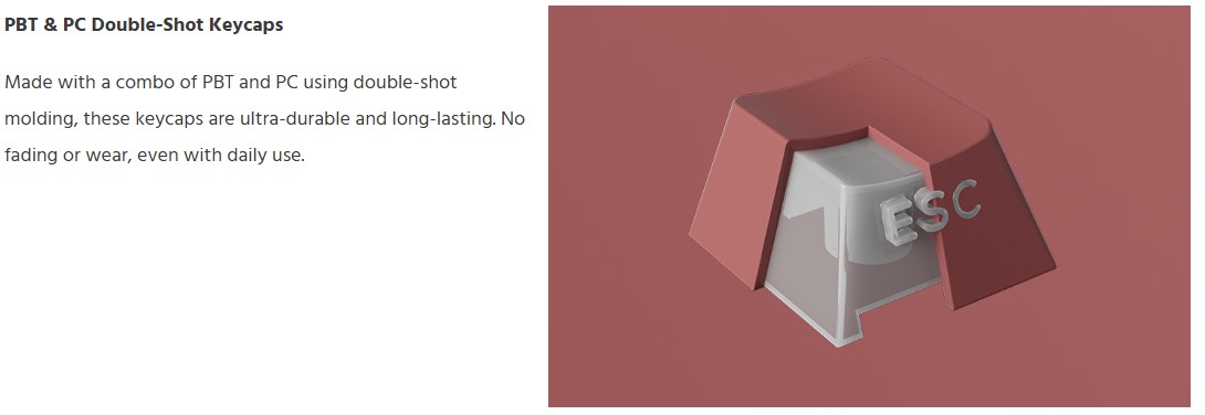 Keycap Veekos Rose Latte Gradient H7