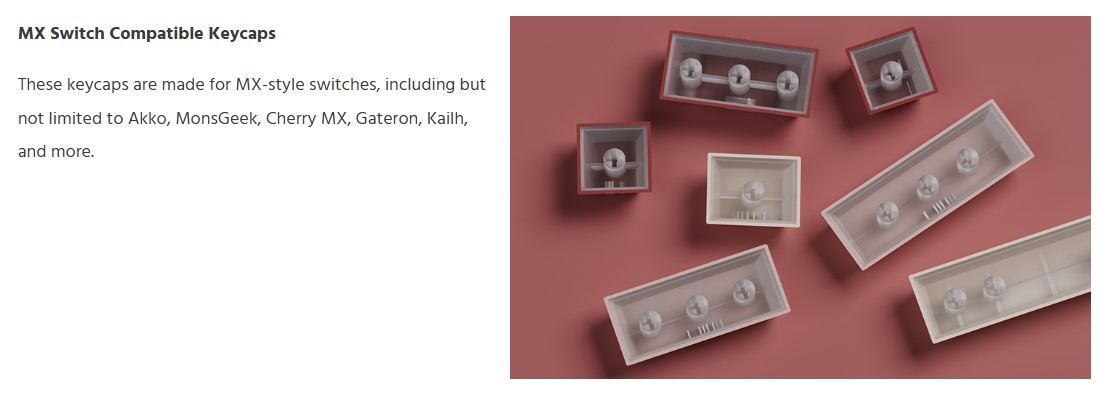 Keycap Veekos Rose Latte Gradient H8